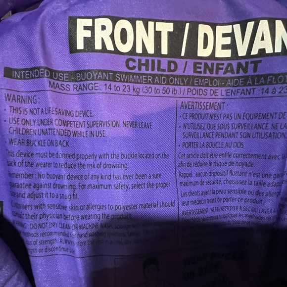 Used floating device for 30-50lbs. Perfect for xmas vacation! - Picture 2 of 3